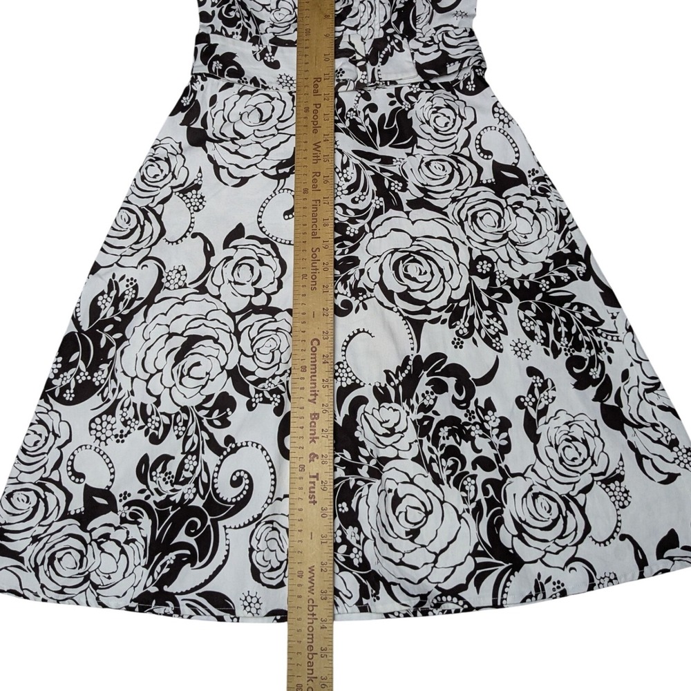 B. Smart Y2K Floral Surfer Summer Strapless Knee Length Dress Women's Size 6 - Picture 2 of 6